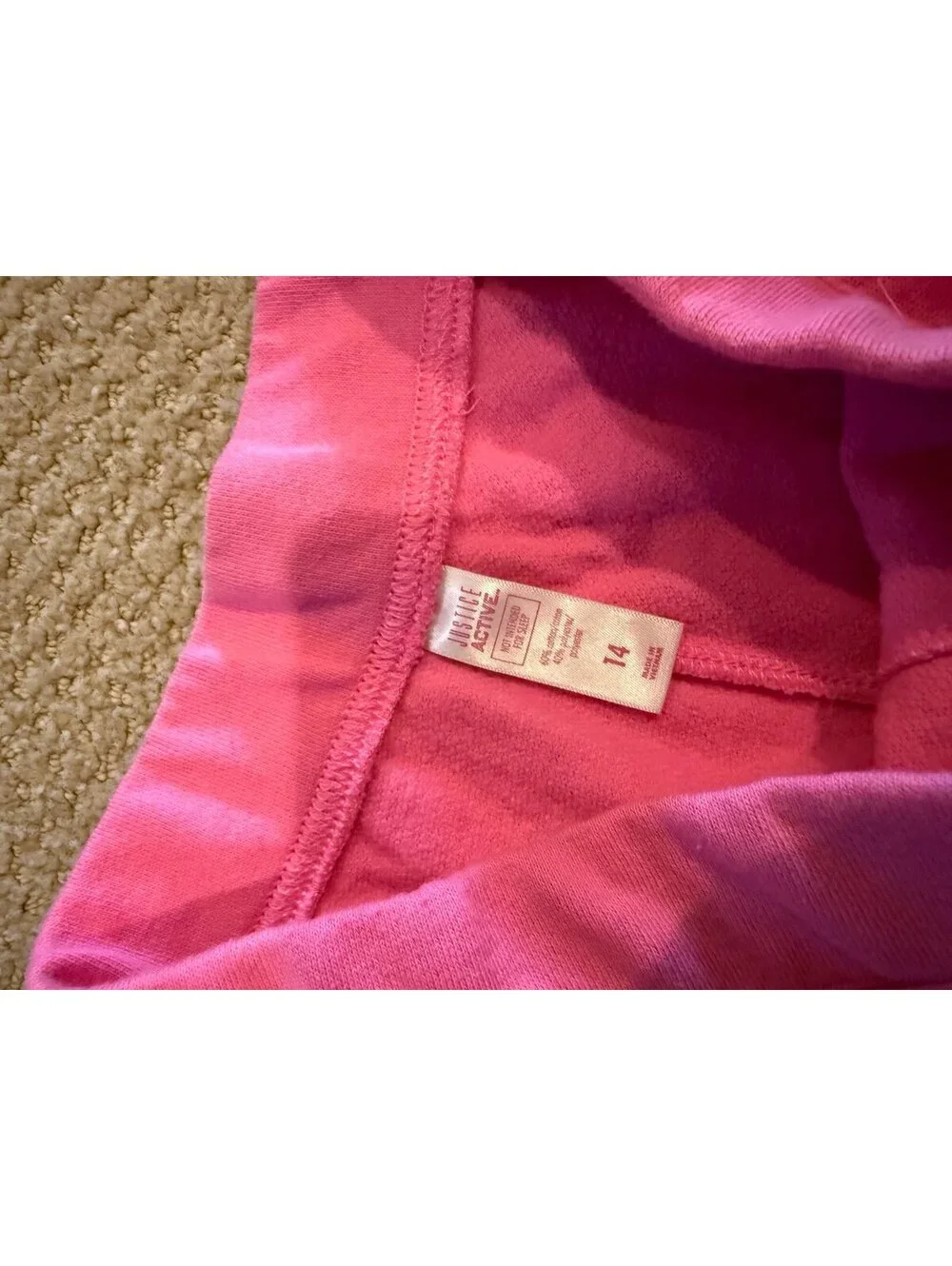 Justice size 14 dance shorts pink